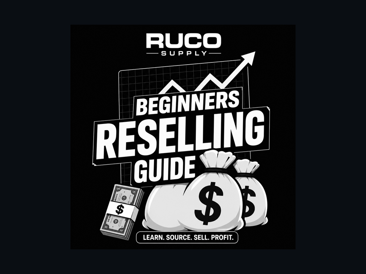 Cover of the Ruco Supply beginner reseller guide